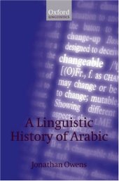 book A Linguistic History of Arabic