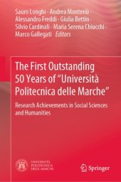 book The First Outstanding 50 Years of “Università Politecnica delle Marche”: Research Achievements in Social Sciences and Humanities