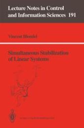 book Simultaneous stabilization of linear systems