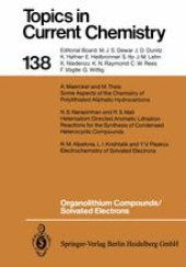 book Organolithium Compounds/Solvated Electrons