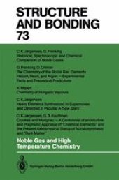 book Noble Gas and High Temperature Chemistry