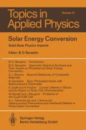 book Solar Energy Conversion: Solid-State Physics Aspects