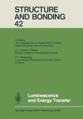 book Luminescence and Energy Transfer