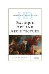 book Historical dictionary of Baroque art and architecture