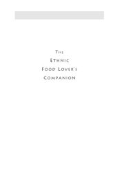 book The ethnic food lover's companion