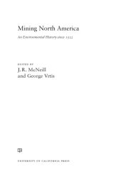 book Mining North America: an environmental history since 1522