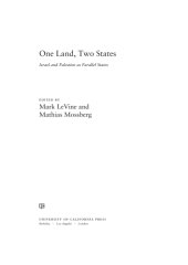 book One Land: Israel and Palestine as Parallel States