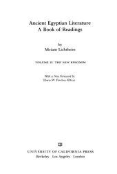 book Ancient Egyptian literature: a book of readings volume 2