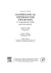 book Mathematical Methods for Physicists - Solutions