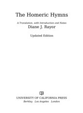 book The Homeric Hymns: a Translation, with Introduction and Notes