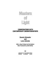 book Masters of light: conversations with contemporary cinematographers