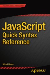 book JavaScript Quick Syntax Reference