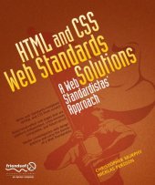 book HTML and CSS Web Standards Solutions A Web Standardistas' Approach