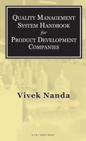 book Quality management system handbook for product development companies