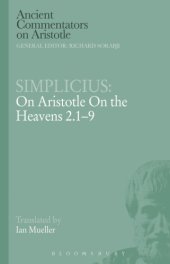 book Simplicius: On Aristotle On the heavens 2.1-9