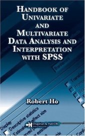 book Handbook of univariate and multivariate data analysis and interpretation with SPSS