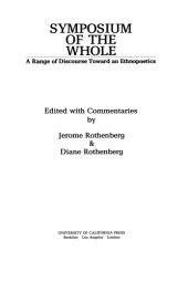 book Symposium of the whole: a range of discourse toward an ethnopoetics