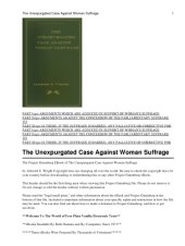 book The unexpurgated case against woman suffrage