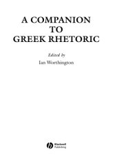 book A companion to Greek rhetoric