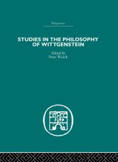 book Studies in the Philosophy of Wittgenstein