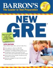 book Barron's new GRE: Graduate Record Examination