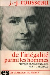 book Discours sur l'origine et les fondements de l'inégalité parmi les hommes