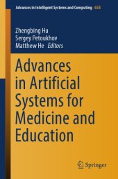 book Advances in artificial systems for medicine and education