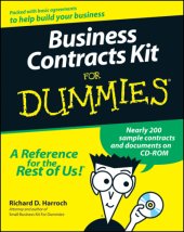 book Business Contracts Kit For Dummies