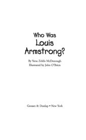 book Who Was Louis Armstrong?