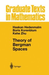 book Theory of Bergman Spaces