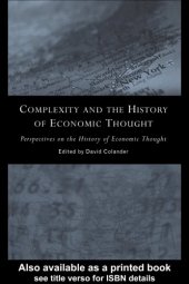 book Complexity and the History of Economic Thought