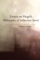 book Essays on Hegel's philosophy of subjective spirit