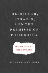 book Heidegger, Strauss, and the premises of philosophy: on original forgetting