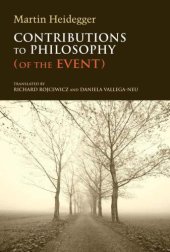 book Contributions to Philosophy (Of the Event): Of the Event