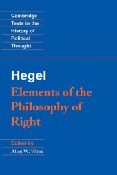 book Elements of the Philosophy of Right