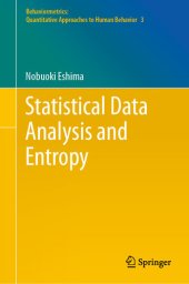 book Statistical Data Analysis and Entropy