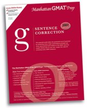 book Sentence Correction GMAT Preparation Guide