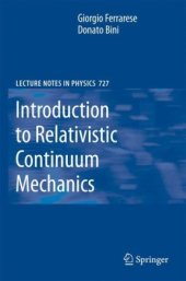 book Introduction to Relativistic Continuum Mechanics