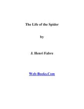 book The Life of the Spider