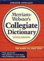 book Merriam Webster's Collegiate Dictionary