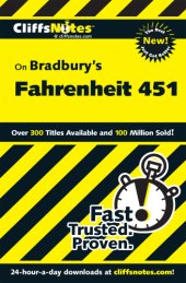 book CliffsNotes on Bradbury's Fahrenheit 451