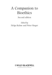 book A companion to bioethics