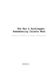 book She Was a Booklegger: Remembering Celeste West