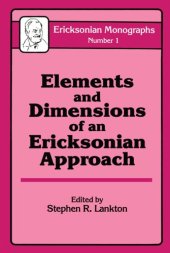 book Elements And Dimensions Of An Ericksonian Approach