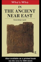 book Who's Who in the Ancient Near East