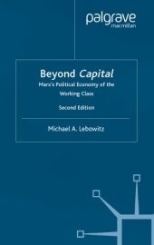 book Beyond Capital: Marx's Political Economy of the Working Class