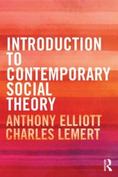 book Introduction to contemporary social theory