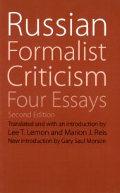 book Russian formalist criticism: four essays