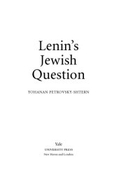 book Lenin's Jewish question