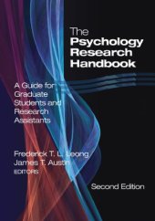 book The psychology research handbook: a guide for graduate students and research assistants